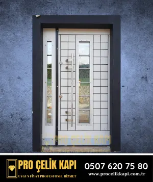 Bayraklı Bina Kapısı - Model 11