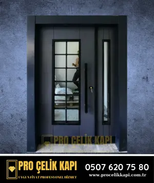 Bayraklı Bina Kapısı - Model 23