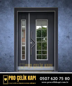 Bayraklı Bina Kapısı - Model 24