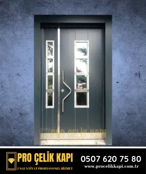 Bayraklı Bina Kapısı - Model 27