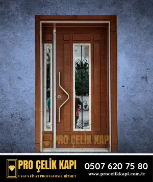 Bayraklı Bina Kapısı - Model 5