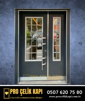 Bayraklı Bina Kapısı - Model 9