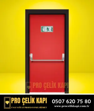 Bayraklı Yangın Kapısı - Model 2